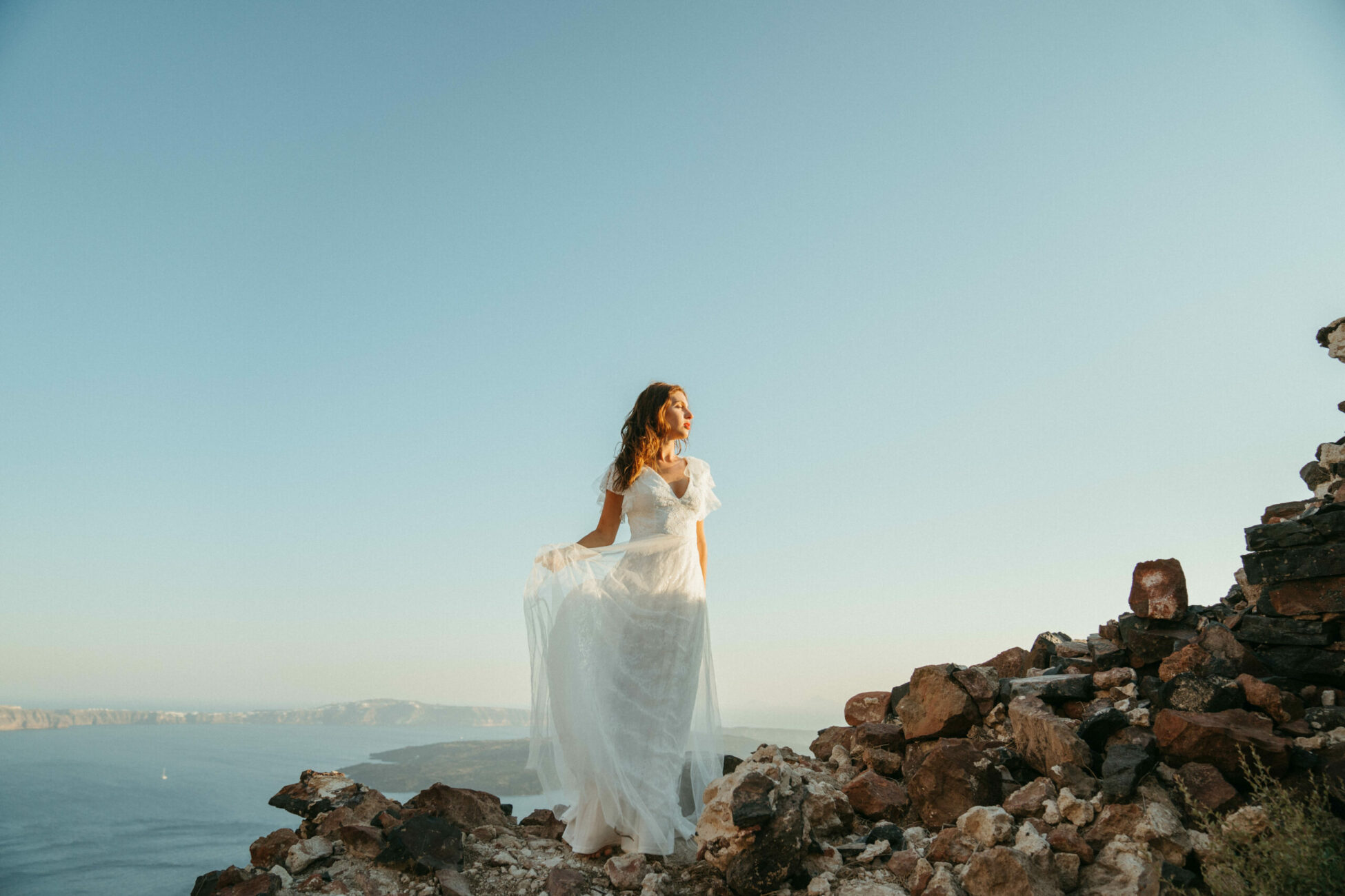 Bridal Photos in Santorini